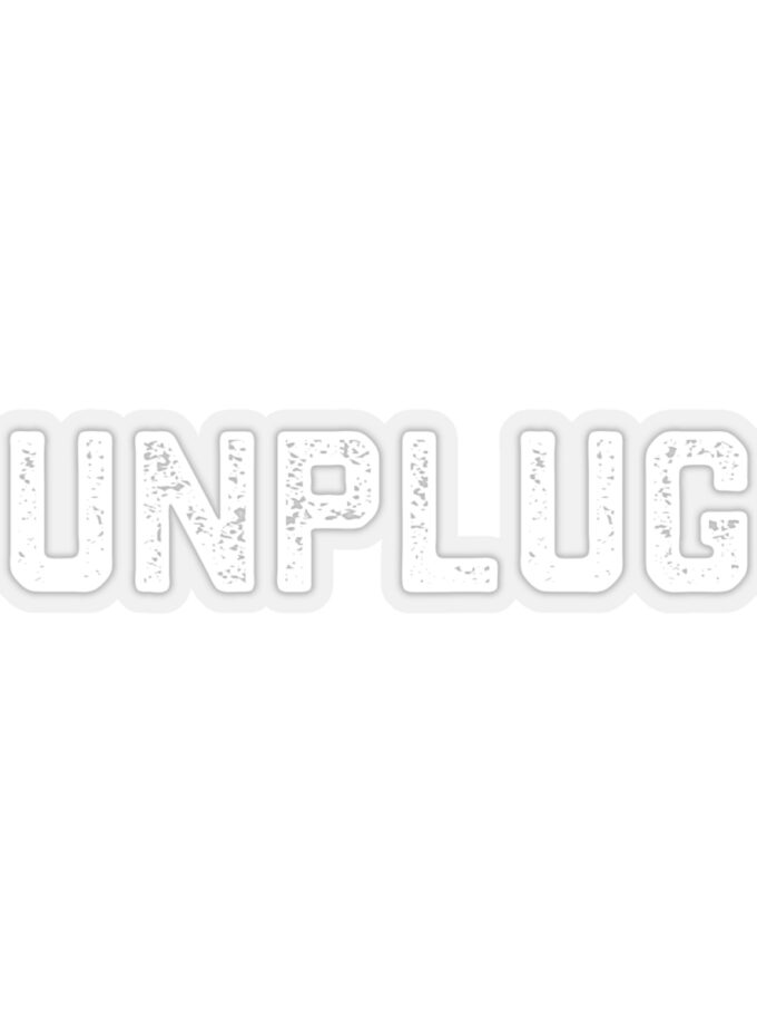 Unplug Sticker