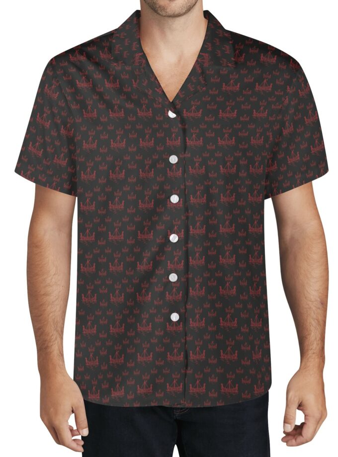 Nordic Viking - Voyager's Travels - Men's All Over Print Casual Hawaiian Shirt