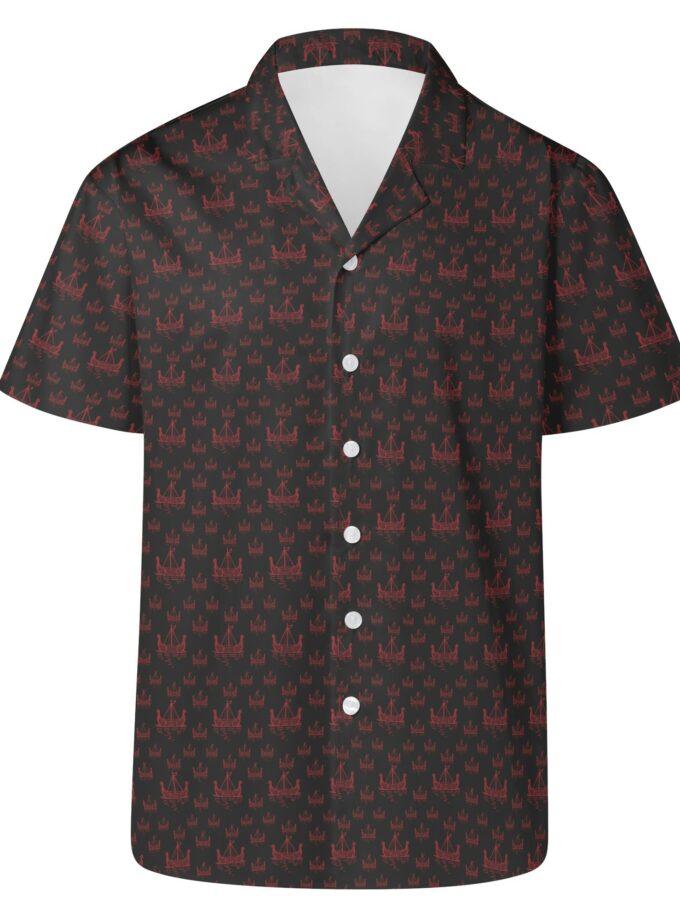 Nordic Viking - Voyager's Travels - Men's All Over Print Casual Hawaiian Shirt