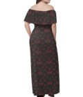 Nordic Viking - Women's Off The Shoulder Wrap Long Dress - Image 2