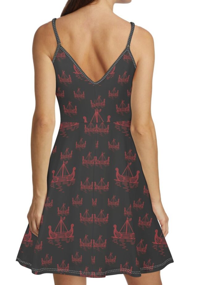 Women's Lounge Sleeveless Adjustable Spaghetti Strap Short Dress Swing Dress