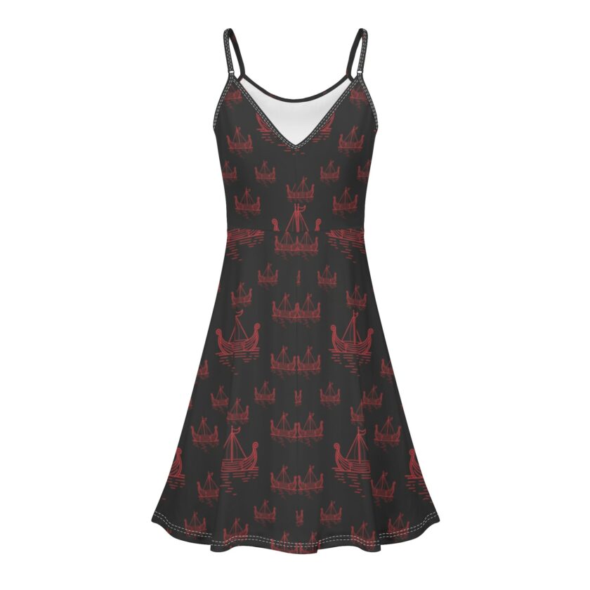 Women's Lounge Sleeveless Adjustable Spaghetti Strap Short Dress Swing Dress