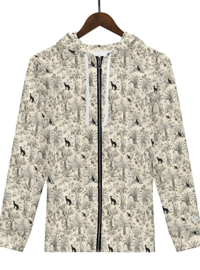 Guardians of the Tiki Jungle: Catiki Zip-Up Hoodie