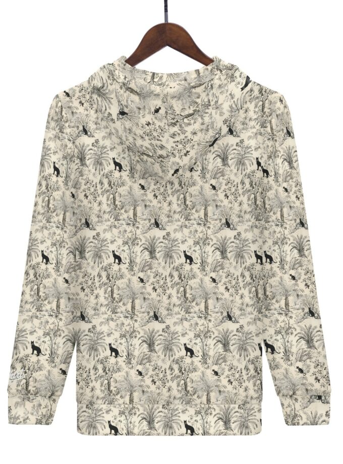 Guardians of the Tiki Jungle: Catiki Zip-Up Hoodie