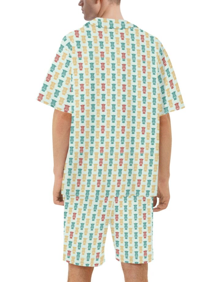 Men's Regular Fit Hawaiian Short Sleeve Shirt and Shorts Set