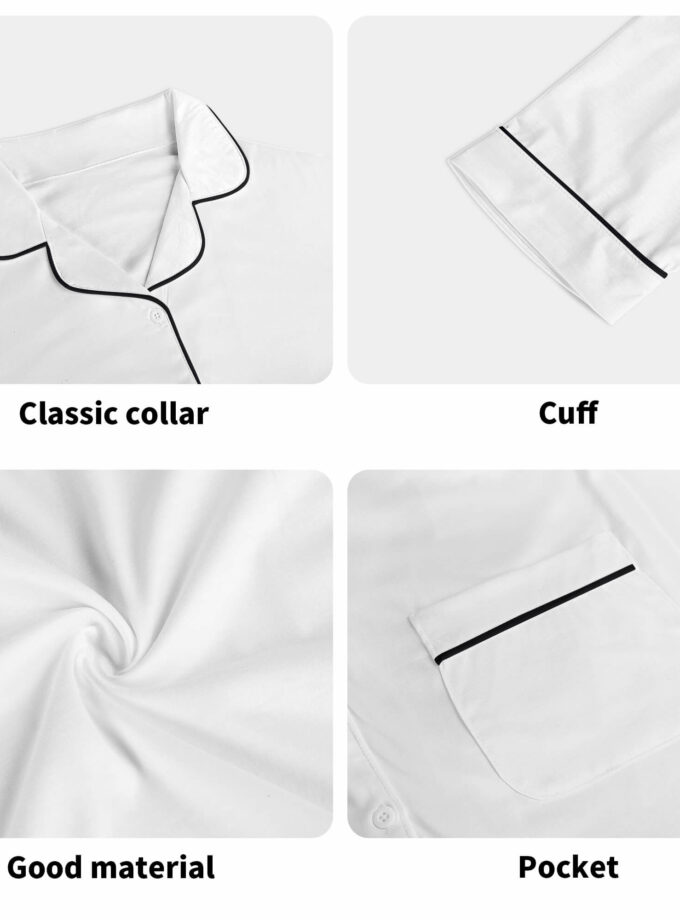 Surfing Cats - Unisex Long Sleeve Adult Nightwear Pajama Set