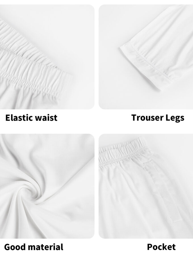 Surfing Cats - Unisex Long Sleeve Adult Nightwear Pajama Set