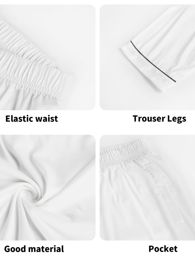 Surfing Cats - Unisex Long Sleeve Adult Nightwear Pajama Set