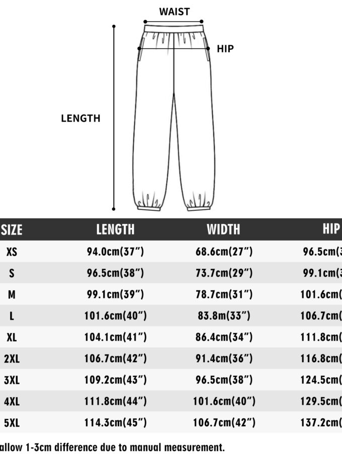 Unisex All-Over Print Adult Long Sport Pants