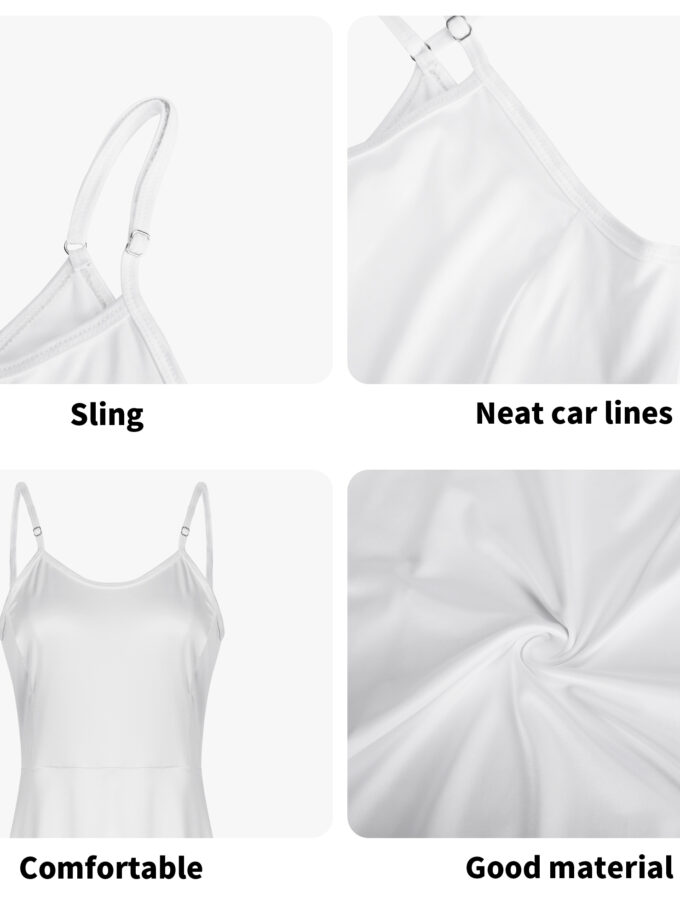 Women's Lounge Sleeveless Adjustable Spaghetti Strap Short Dress Swing Dress