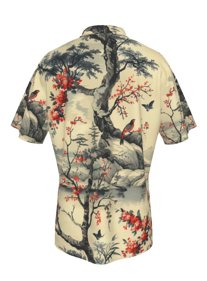 All-Over Print Men's Hawaiian Shirt With Pocket