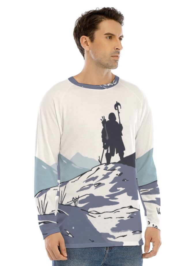 All-Over Print Men's Long Sleeve T-shirt With Raglan Sleeve