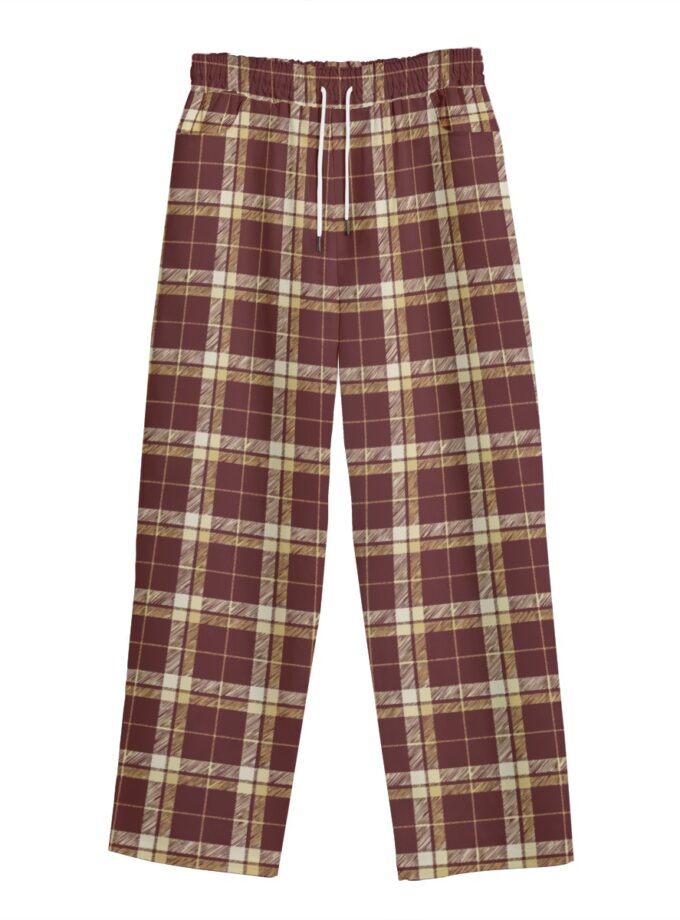 All-Over Print Unisex Straight Casual Pants | 245GSM Cotton