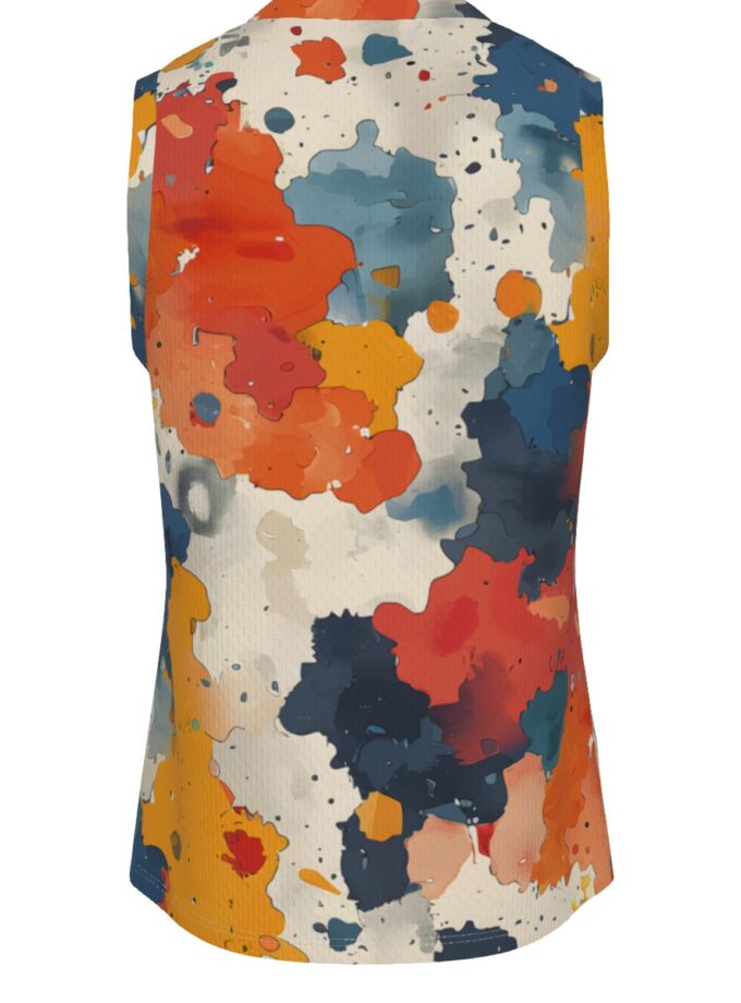 All-Over Print Men's V Neck Basketball Top