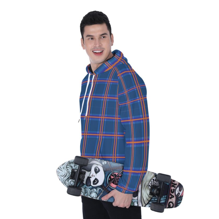 All-Over Print Men's Heavy Fleece Raglan Hoodie - Image 2