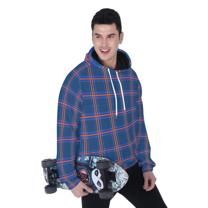 All-Over Print Men's Heavy Fleece Raglan Hoodie - Image 3