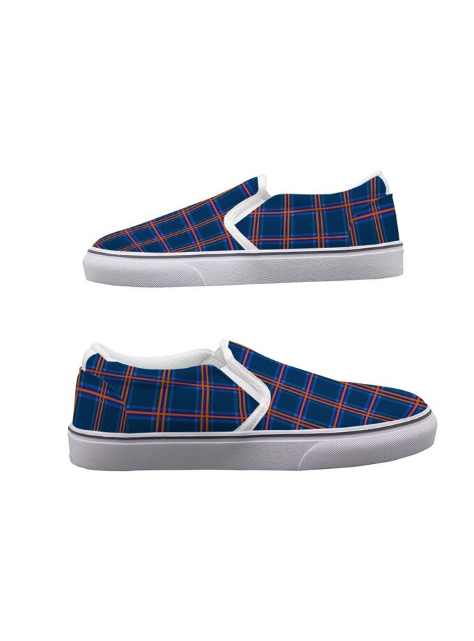 Purple and Gold - Men's Slip On Sneakers