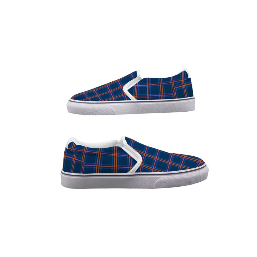 Purple and Gold - Men's Slip On Sneakers - Image 3
