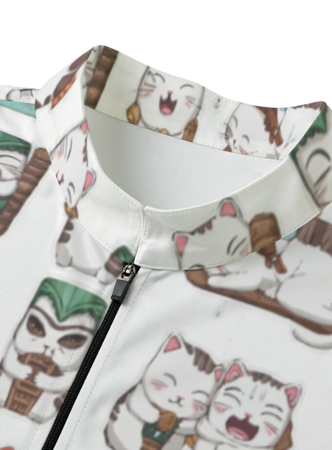 All-over Print Men's Billiard Cloth With Black Zipper