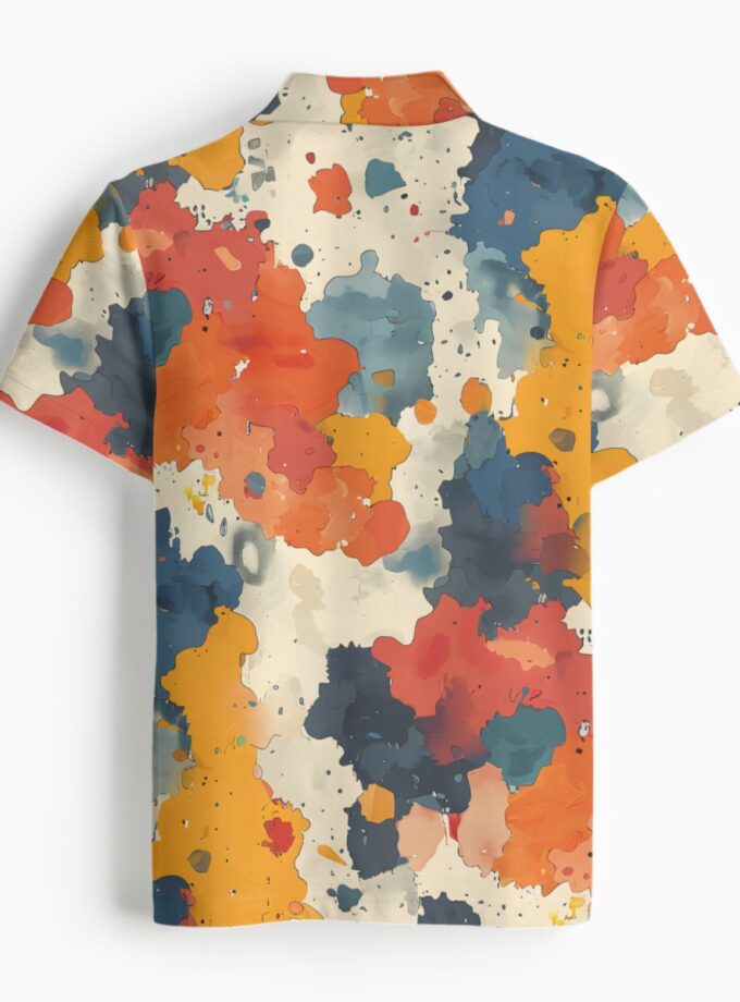 All-Over Print Men's Polo Collar Jersey