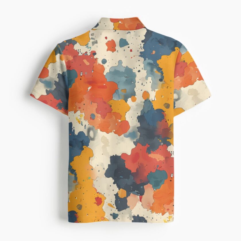 All-Over Print Men's Polo Collar Jersey - Image 2