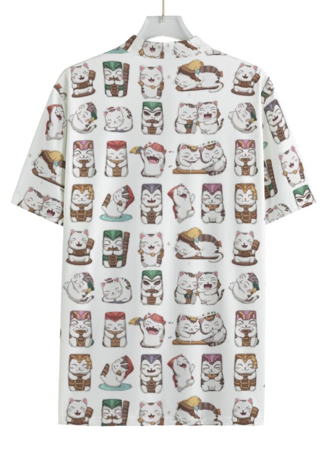 All-over Print Men's Billiard Cloth With Black Zipper