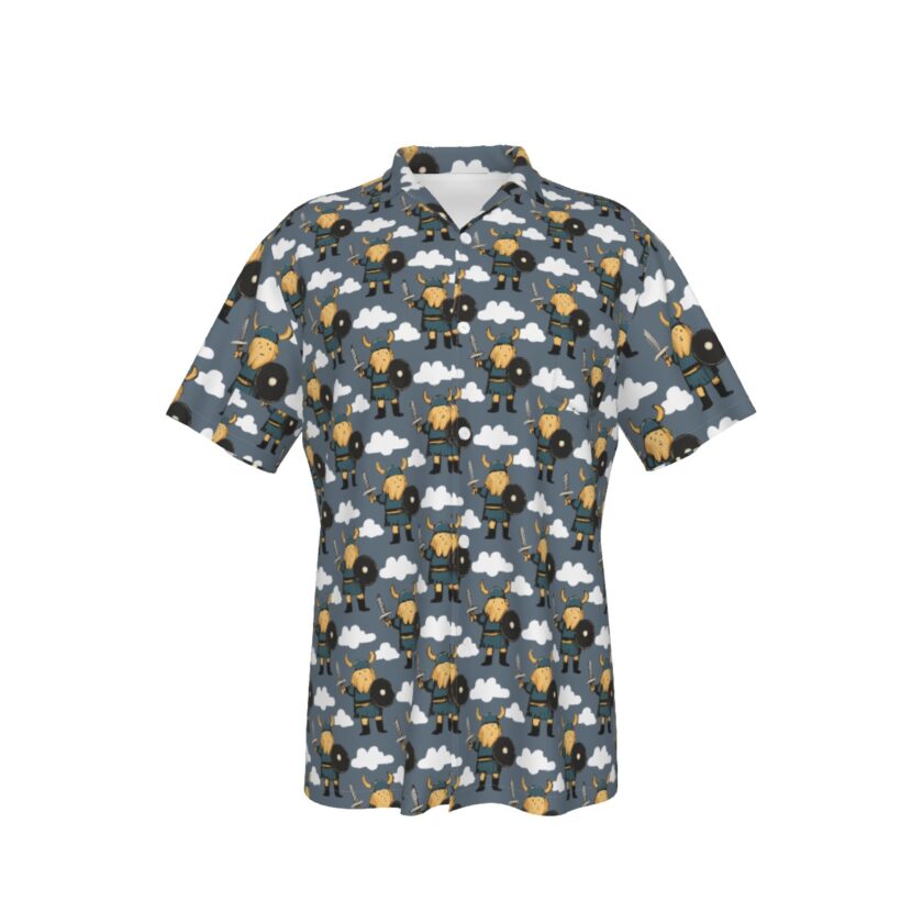 All-Over Print Men's Hawaiian Shirt With Pocket