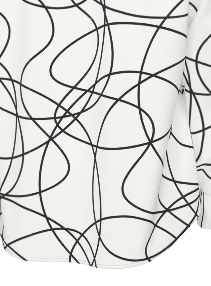 All-Over Print Men's Long Sleeve Shirt | 115GSM Cotton poplin