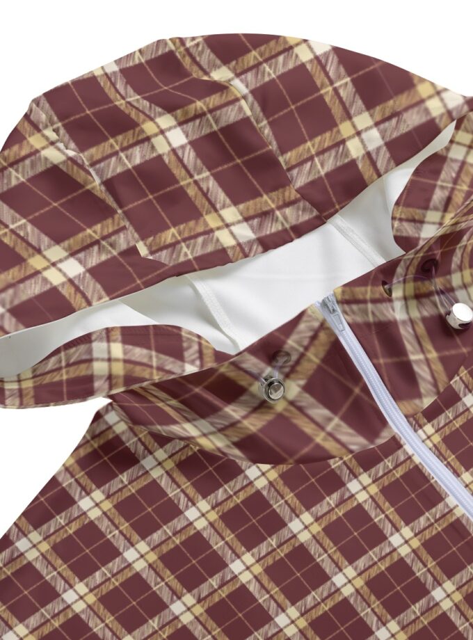 Maroon and Gold Gameday - All-Over Print Unisex Pullover Jacket With Zipper Closure