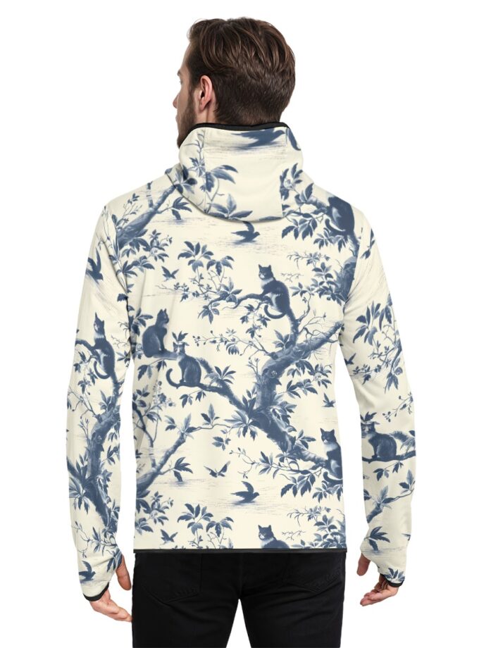 All-Over Print Men's Stylish Hoodie with Thumb Hole Design