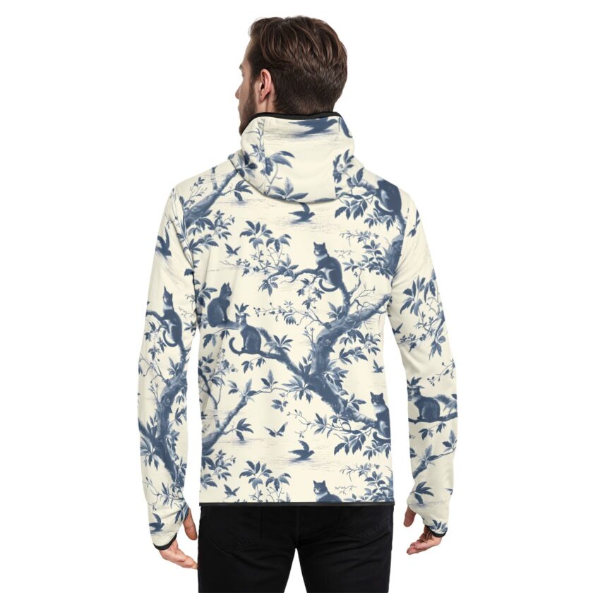 All-Over Print Men's Stylish Hoodie with Thumb Hole Design - Image 2