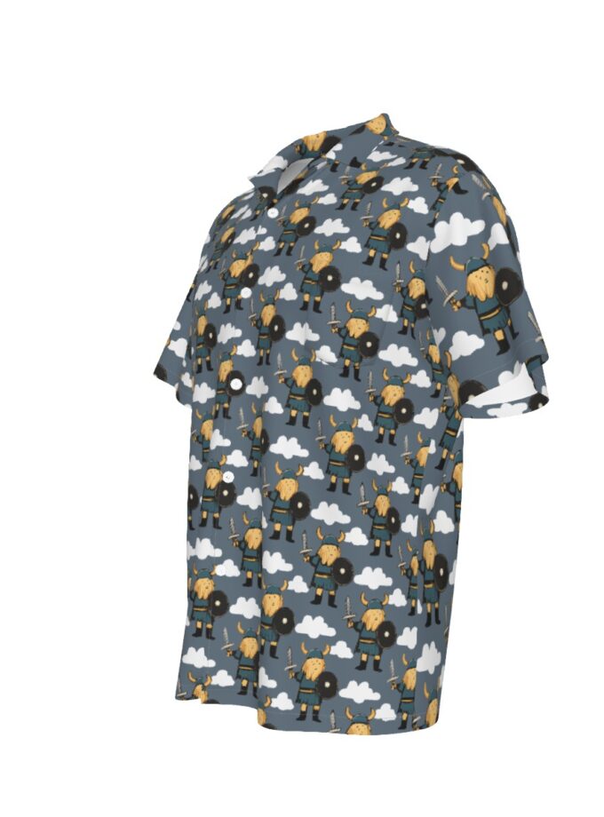 All-Over Print Men's Hawaiian Shirt With Pocket