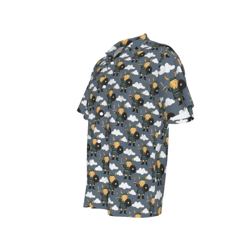 All-Over Print Men's Hawaiian Shirt With Pocket - Image 4