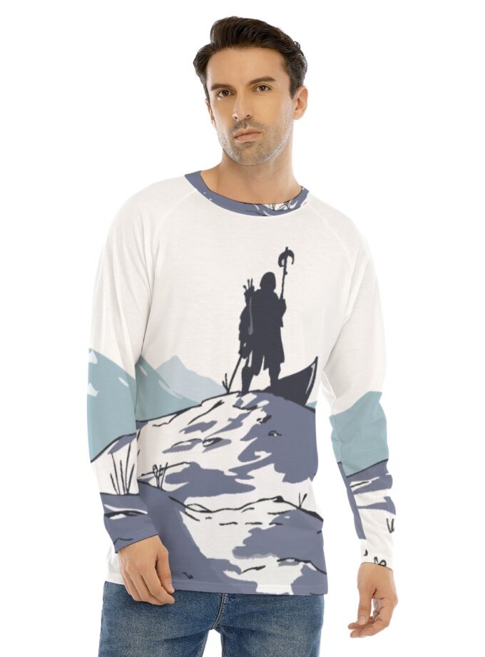 All-Over Print Men's Long Sleeve T-shirt With Raglan Sleeve