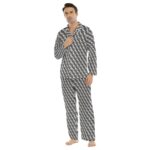 All-Over Print Men's Lapel Pajama Set