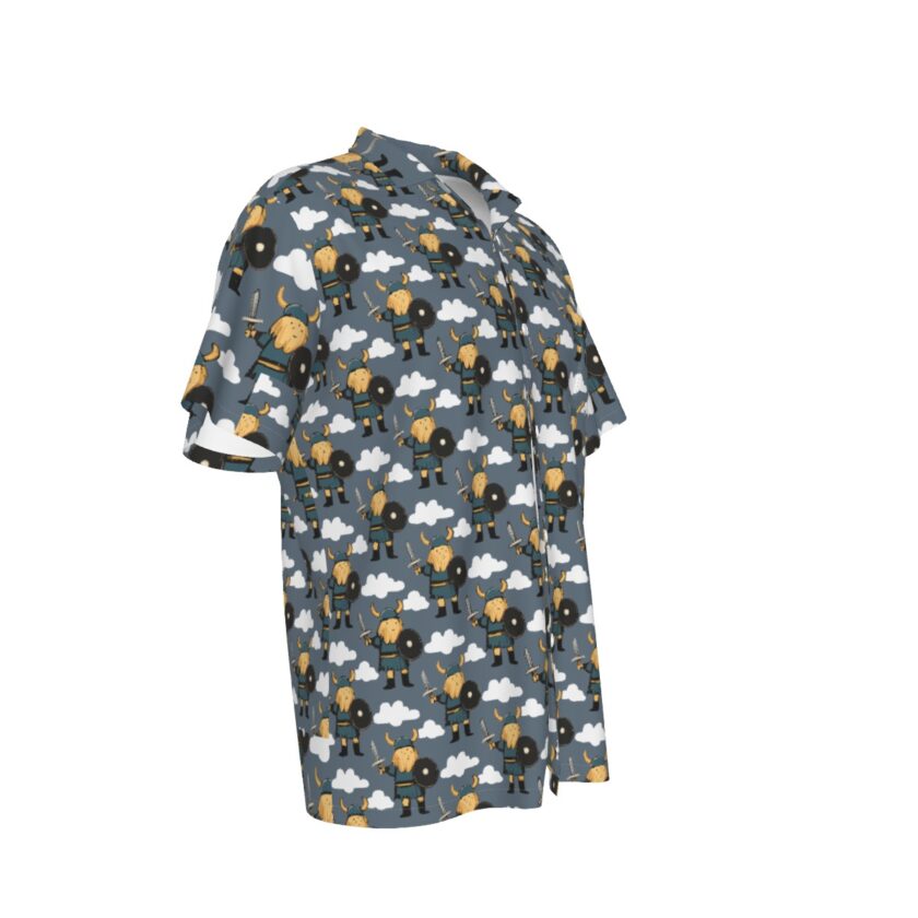 All-Over Print Men's Hawaiian Shirt With Pocket - Image 3