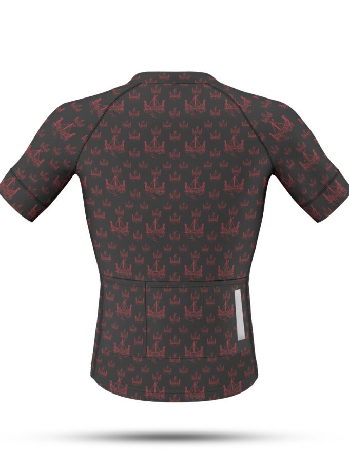All-Over Print Men's Anti-Slip Raglan Cycling Jersey With Short Sleeve