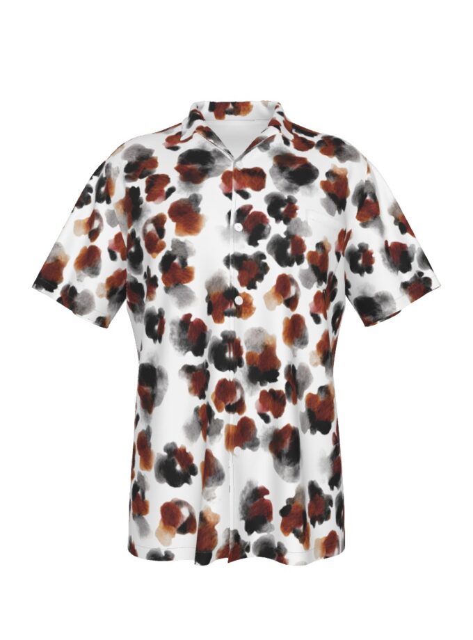 All-Over Print Men's Hawaiian Shirt With Pocket