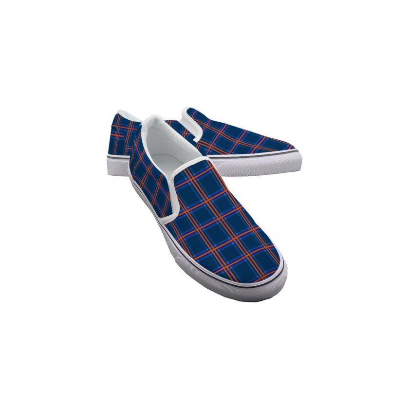 Purple and Gold - Men's Slip On Sneakers