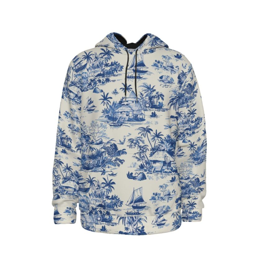 All-Over Print Men's Thicken Pullover Hoodie