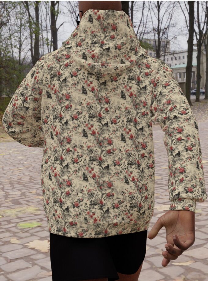 All-Over Print Men's Heavy Fleece Raglan Hoodie