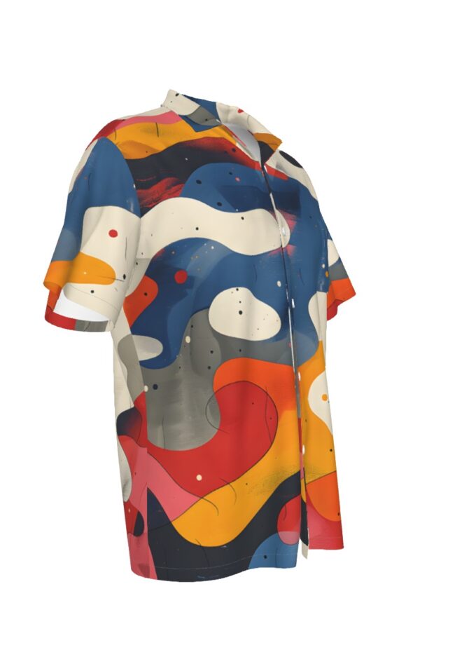 All-Over Print Men's Hawaiian Shirt With Pocket