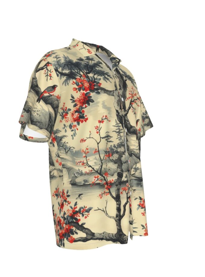 All-Over Print Men's Hawaiian Shirt With Pocket