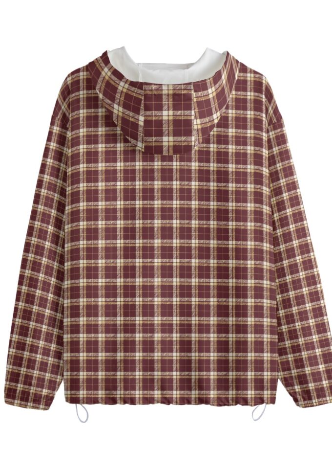 Maroon and Gold Gameday - All-Over Print Unisex Pullover Jacket With Zipper Closure