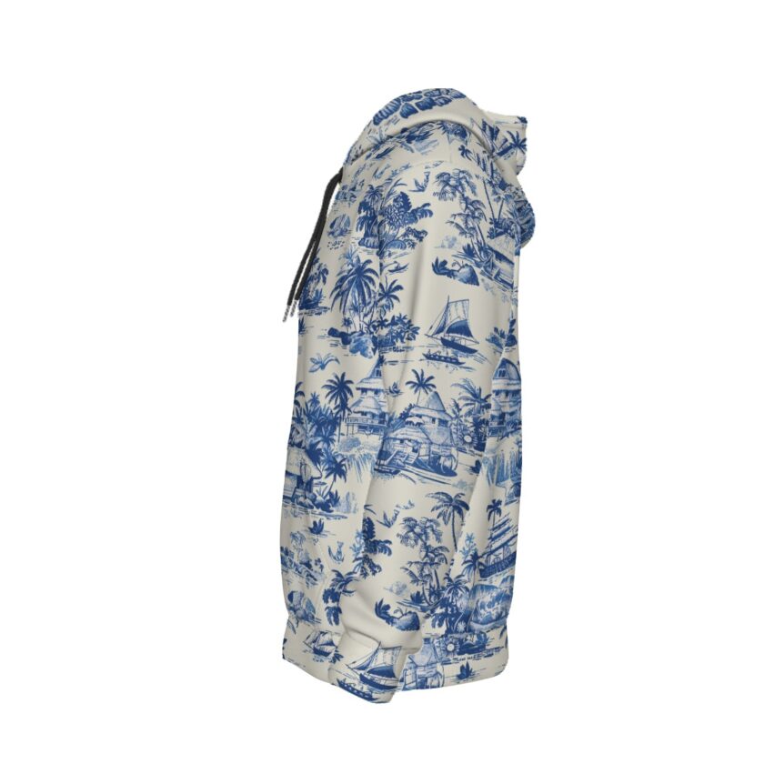 All-Over Print Men's Thicken Pullover Hoodie - Image 4