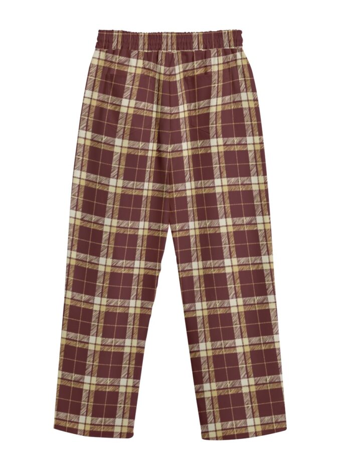 All-Over Print Unisex Straight Casual Pants | 245GSM Cotton