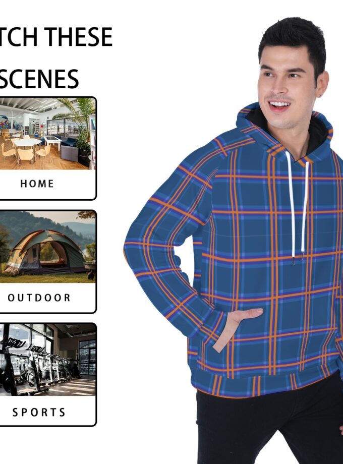 All-Over Print Men's Heavy Fleece Raglan Hoodie