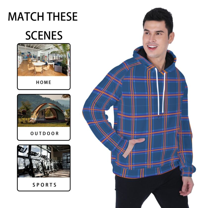 All-Over Print Men's Heavy Fleece Raglan Hoodie - Image 5