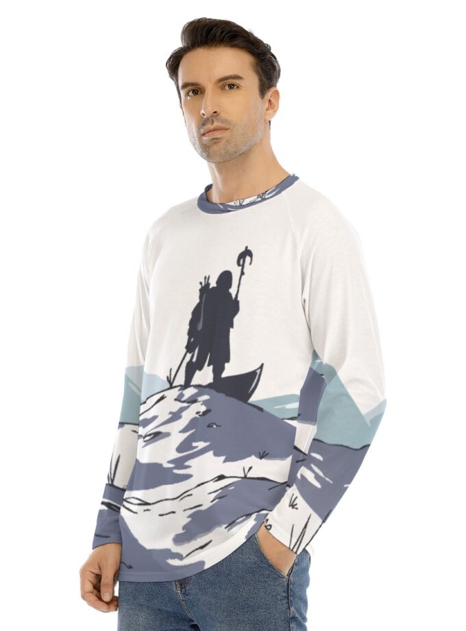 All-Over Print Men's Long Sleeve T-shirt With Raglan Sleeve