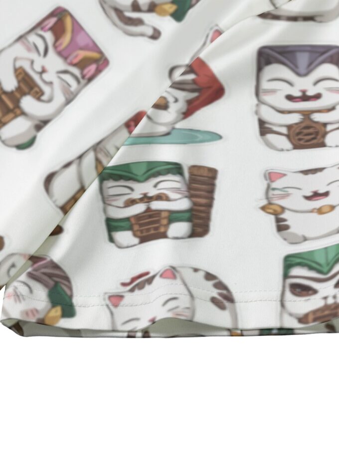 All-over Print Men's Billiard Cloth With Black Zipper